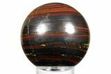 Polished Tiger Iron Stromatolite Sphere - Billion Years #362904-1